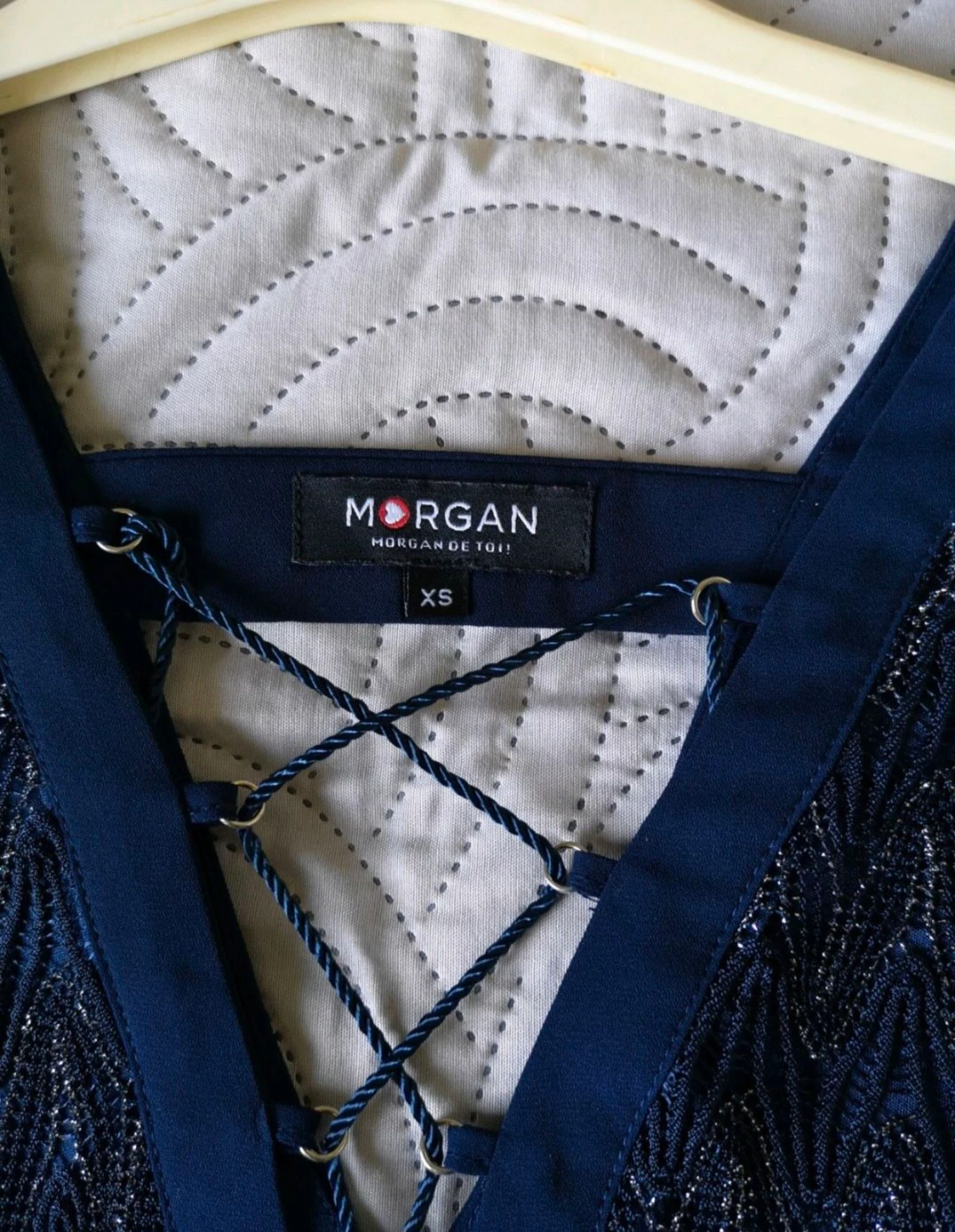 Vestido Morgan azul marino talla 34/XS – photo 4